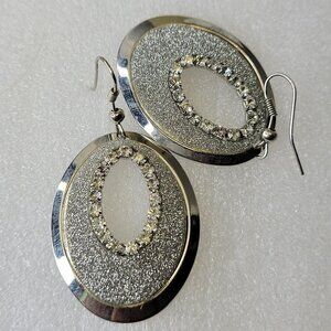 Silvery Tone Fashion Earrings